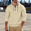 Light-luxury Long-sleeve Hoodie With  Stand-up Collar